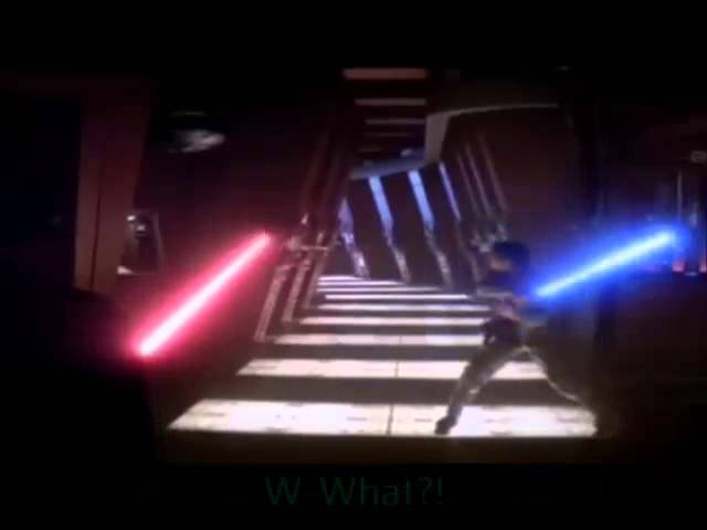 Darth Vader fights luke in the name of S.U